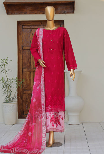 Oriental Printkari by HZ Textiles Embroidered Cambric Suit Unstitched 3 Piece 2025 OPS - 07