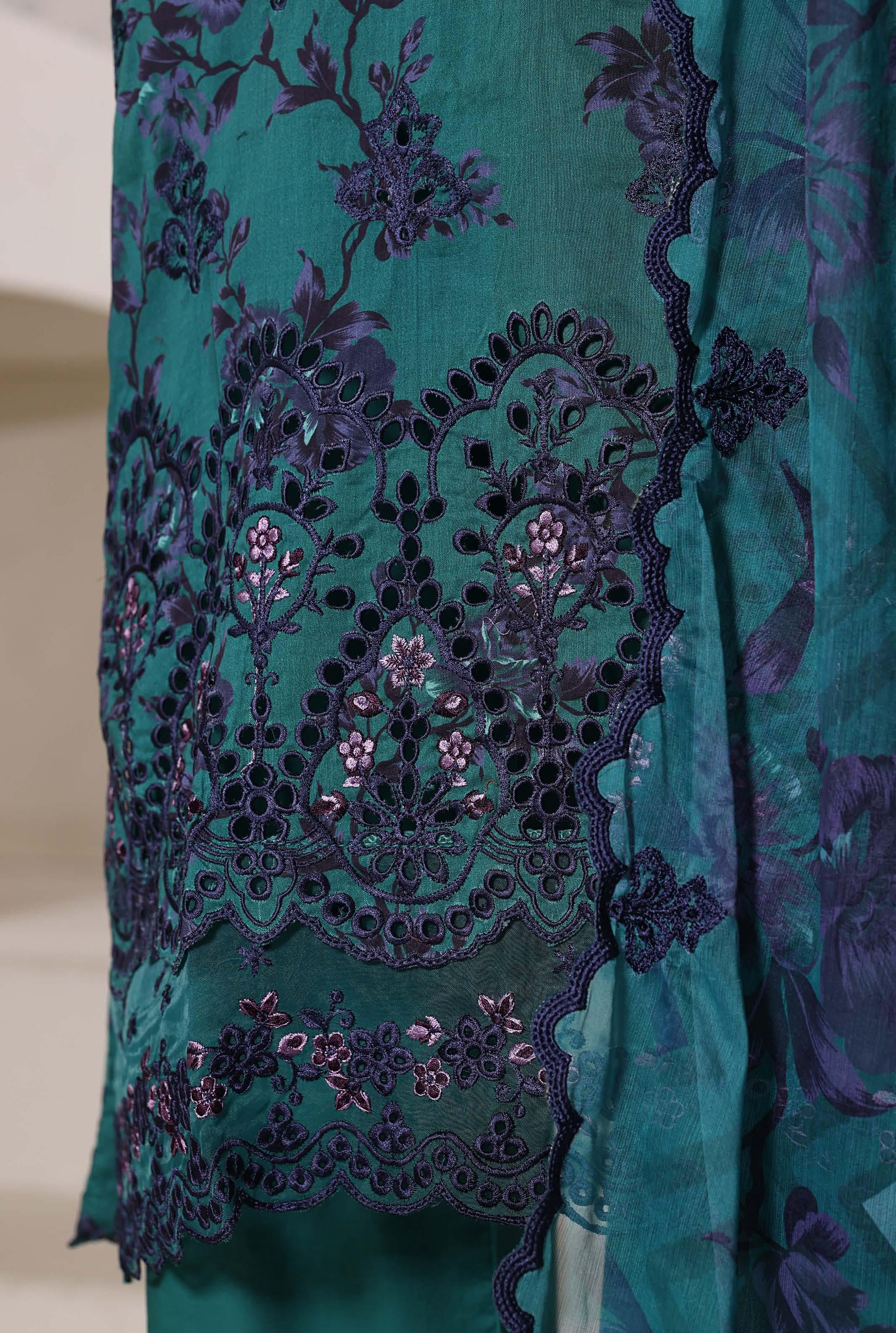 Sadabahar Luxury Signature  Lawn Embroidery 3Piece Stitched Vol-02 COLLECTION 2026. D-08