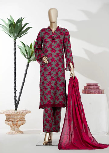 BIN SAEED Luxury Lawn Printed 3pcs Stitched Vol-18 3Piece Stitched COLLECTION 2026 D-01