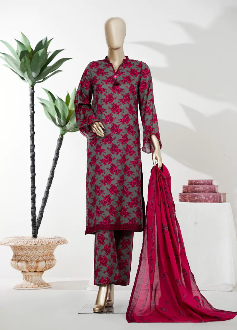 BIN SAEED Luxury Lawn Printed 3pcs Stitched Vol-18 3Piece Stitched COLLECTION 2026 D-01