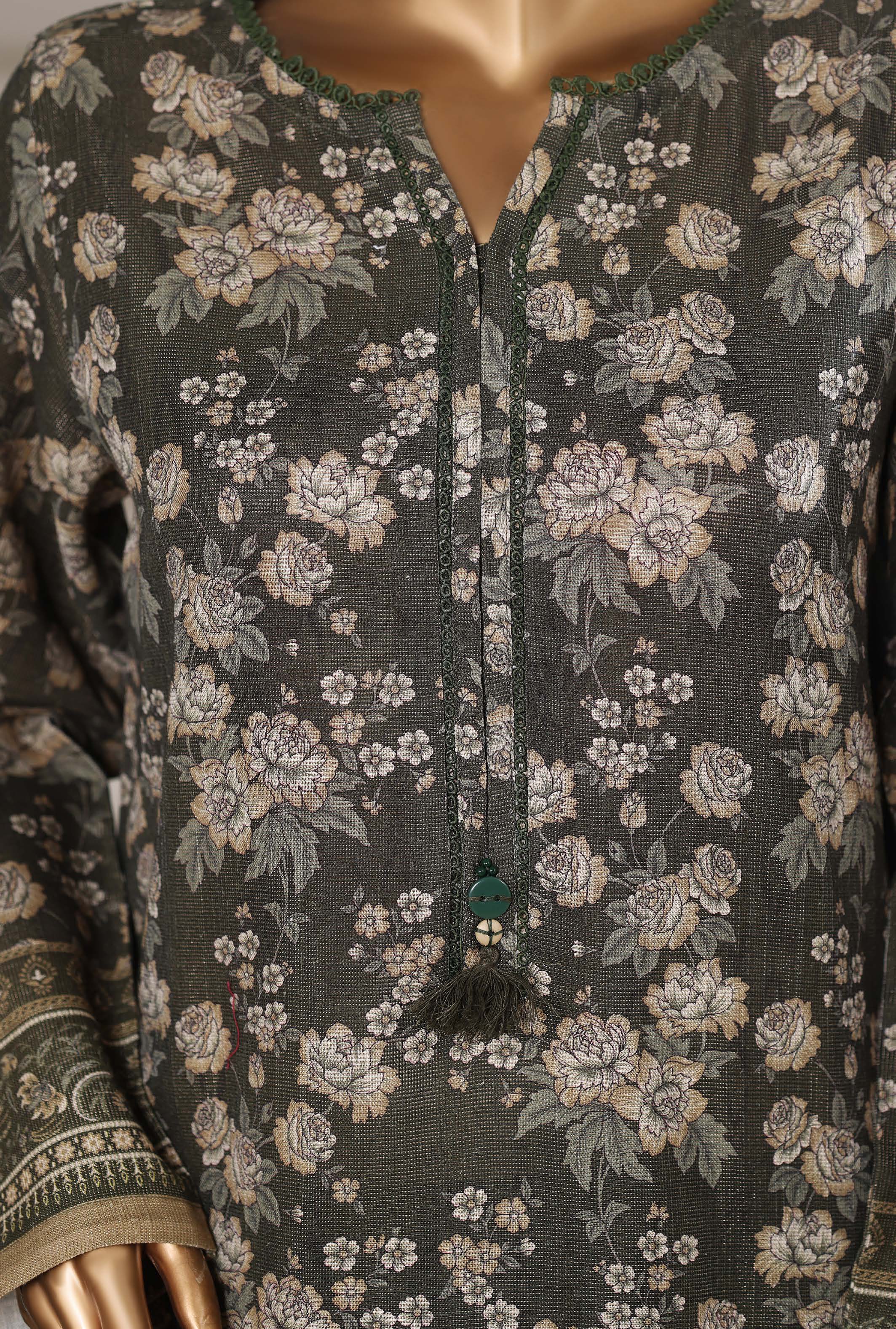 Sadabahar Shimmer Printed Khadder 3PCS Stitched Vol—1 Collection 2025 D-05