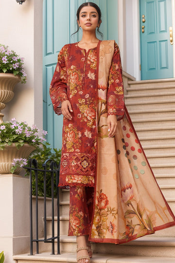 Rania By Sada Bahar Stitched 3 Piece Embroidery Khaddar Vol-01 COLLECTION 2026 D#-01