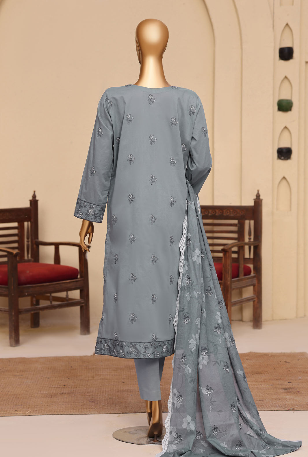 Meeras by HZ Textiles Embroidered Lawn Suit Unstitched 3 Piece Collection 2026 D#-02