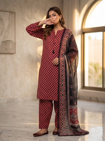 Sadabahar Lawn Printed Vol-15 3Piece Stitched Collection 2026 D#-09