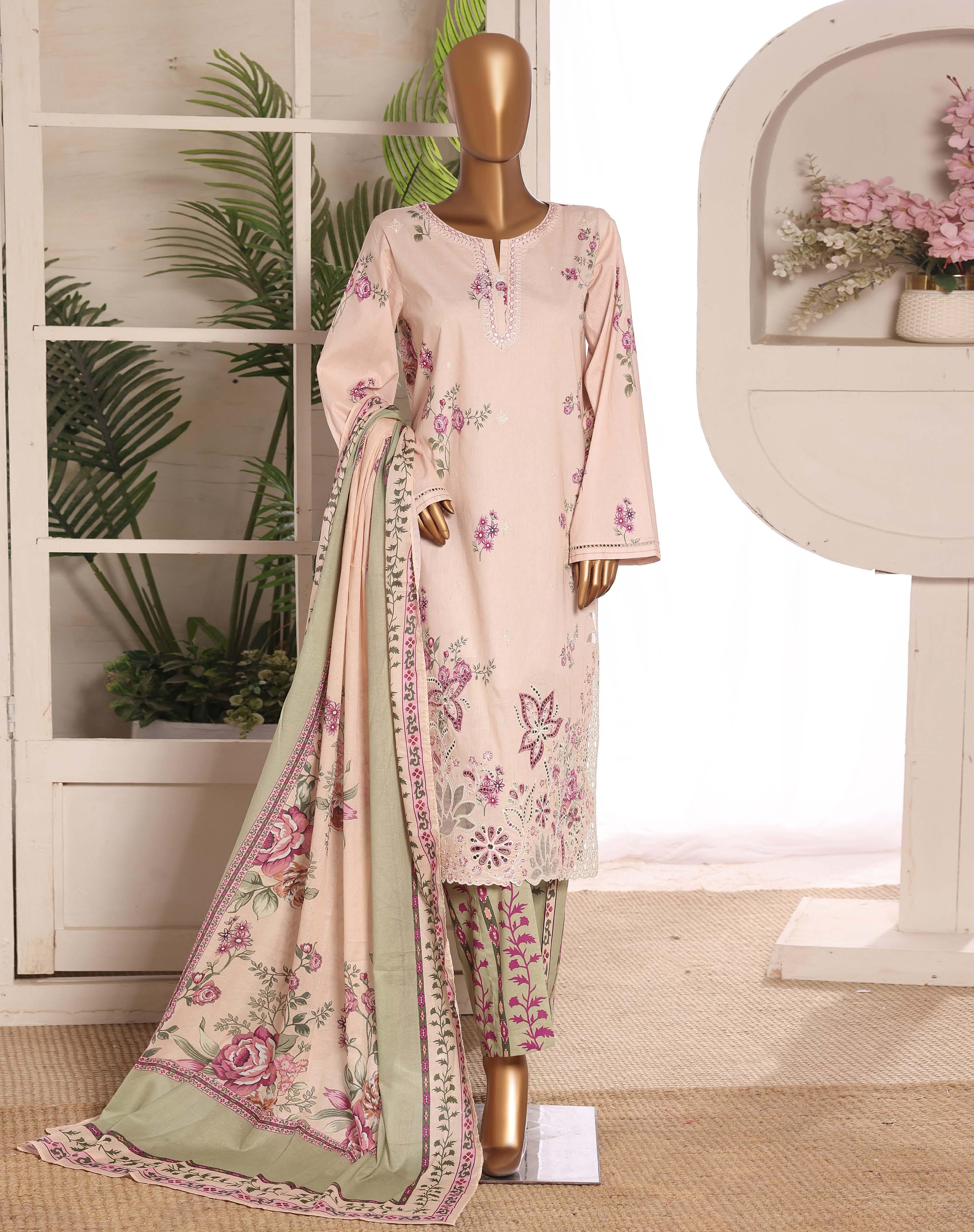 HZ °GULDOZI° Luxury Lawn Embroidery 3Piece Stitched Collection 2026 D#04