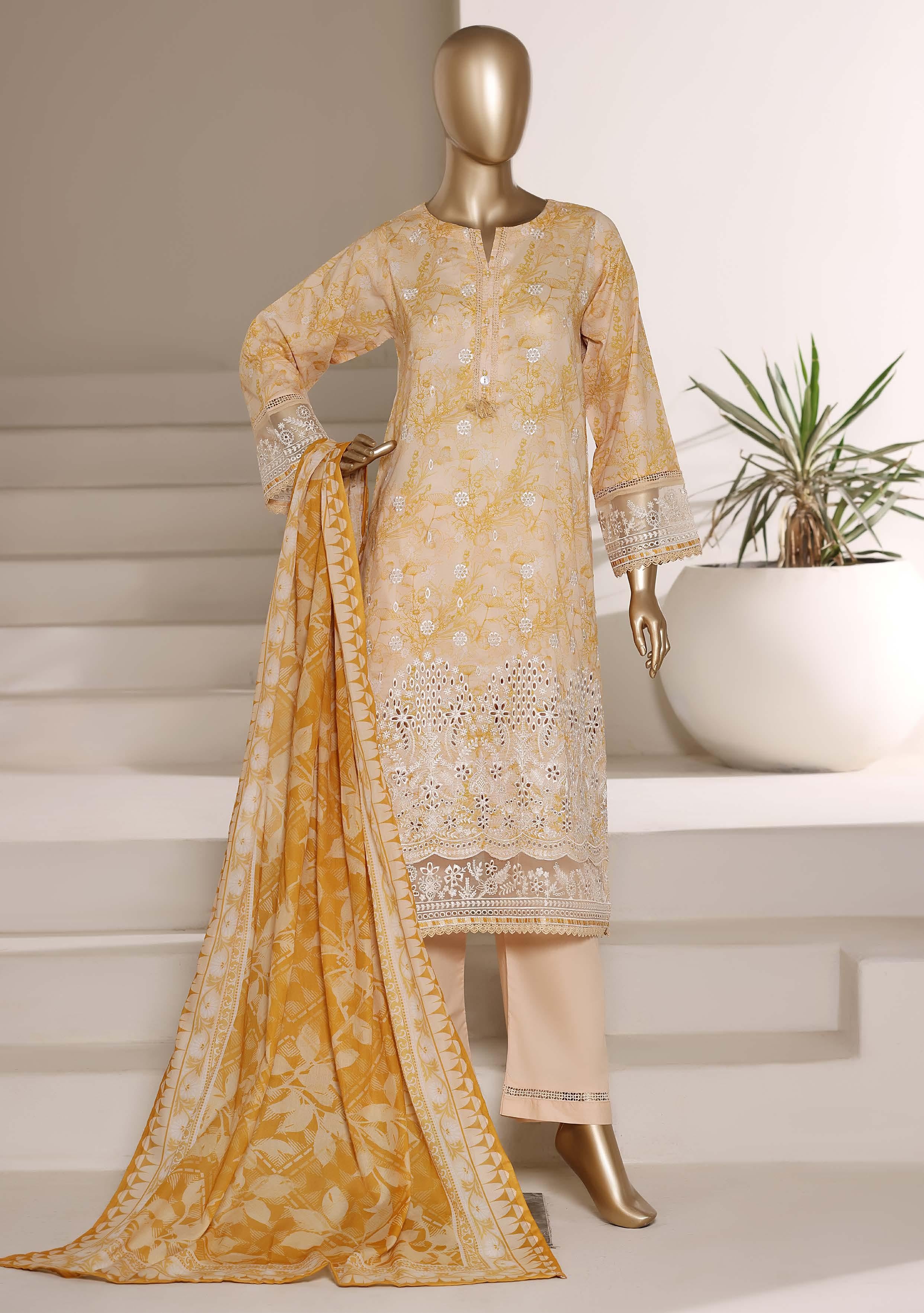 Sadabahar Luxury Amyrah Lawn With Digital Printed Lawn Dupatta 3Piece Stitched Vol-01 Collection 2026. D#-05