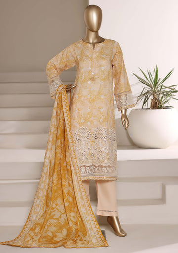 Sadabahar Luxury Amyrah Lawn With Digital Printed Lawn Dupatta 3Piece Stitched Vol-01 Collection 2026. D#-05