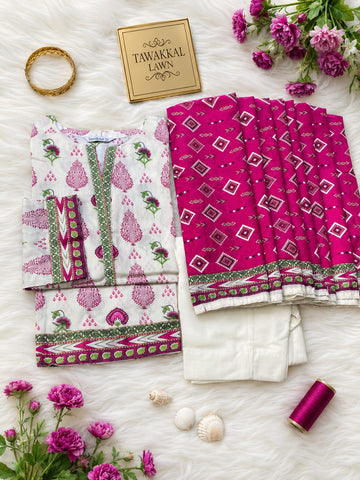 Tawakkal Luxury Lawn Printed 3pcs Stitched Vol-01 3Piece Stitched COLLECTION 2026 D#-24