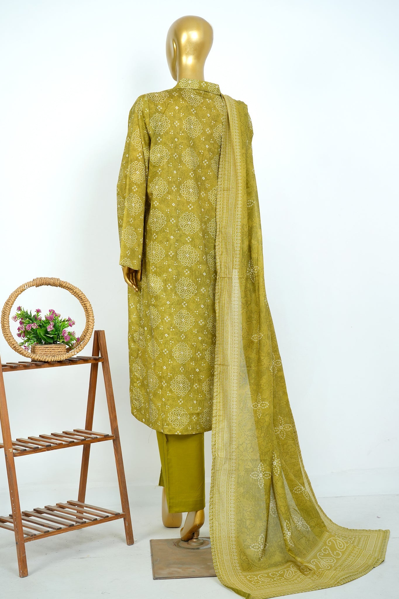 BIN SAEED Luxury Lawn Printed 3pcs Stitched Vol-30 3Piece Stitched COLLECTION 2026 D#-129