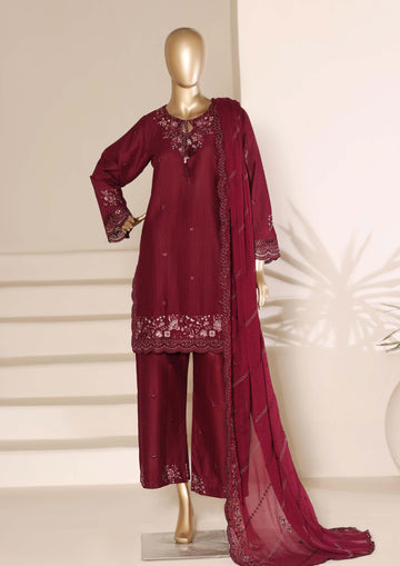 Sadabahar Luxury Slub Viscous Lawn Embroidery With Chiffon Embroidery Dupatta Stitched Vol-05 Collection 2026. LEL-22