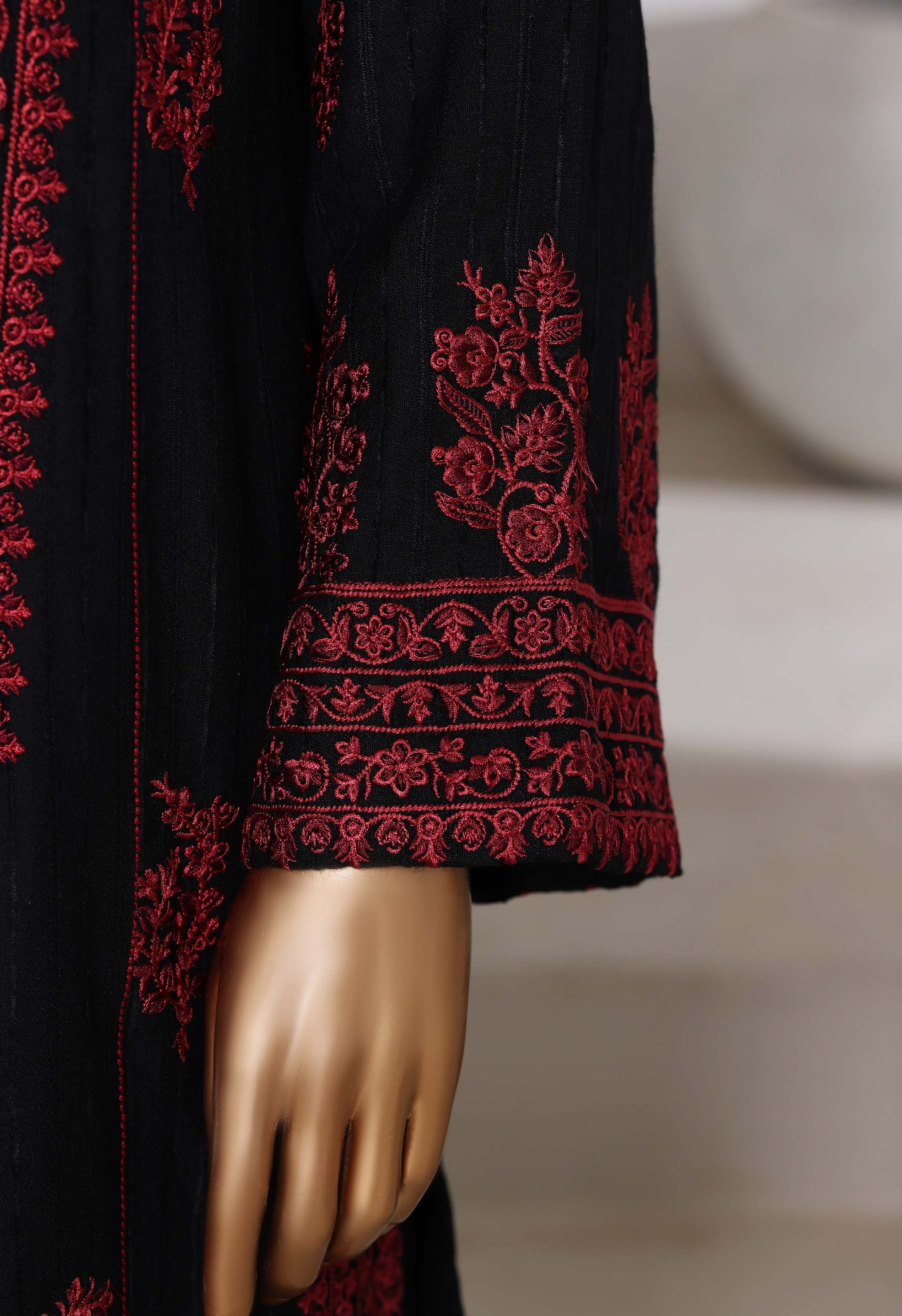 Sadabahar Stitched Winter Embroidery Dhanak 3Piece With Palachi Shwal Collection 2025 SDPL -01