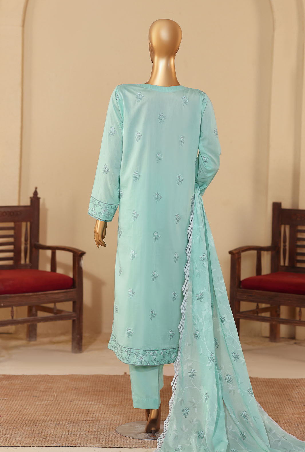 Meeras by HZ Textiles Embroidered Lawn Suit Unstitched 3 Piece Collection 2026 D#-05