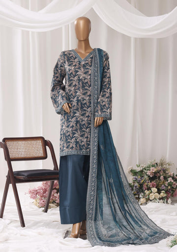BIN SAEED Luxury Lawn Printed With Farshi Shalwar 3Piece Stitched COLLECTION 2026 D-#15