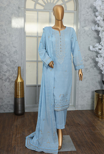 Valencia By HZ Textiles Embroidered Jacquard Suit Unstitched 3 Piece Collection 2025 D-06