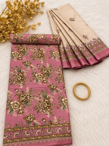 BIN SAEED Luxury Lawn  Digital Printed 3Piece Unstitched_ COLLECTION 2026 D-30
