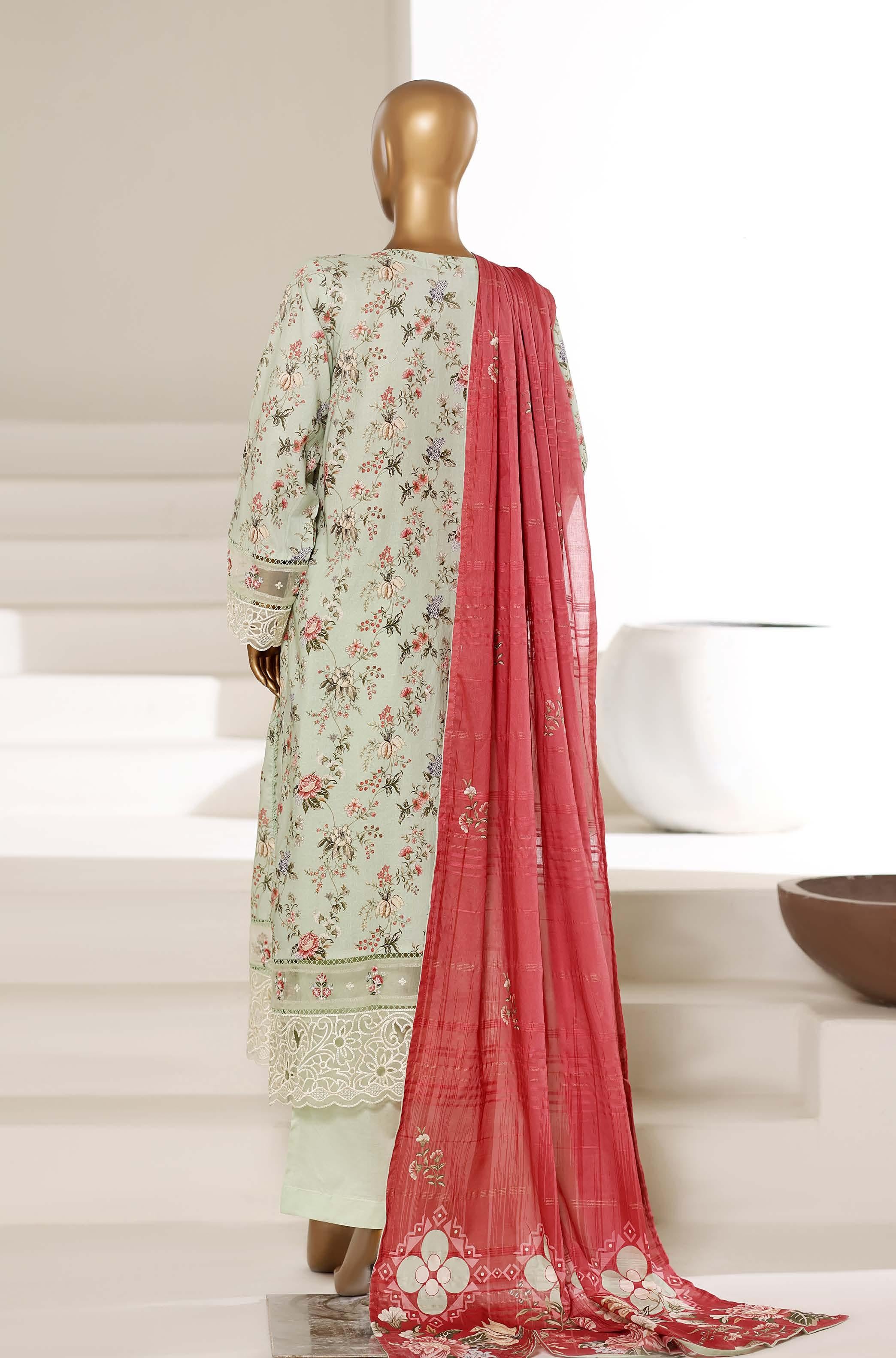 Sadabahar Luxury Long Length Festive Lawn Embroidery 3Piece Stitched COLLECTION 2026. D-05