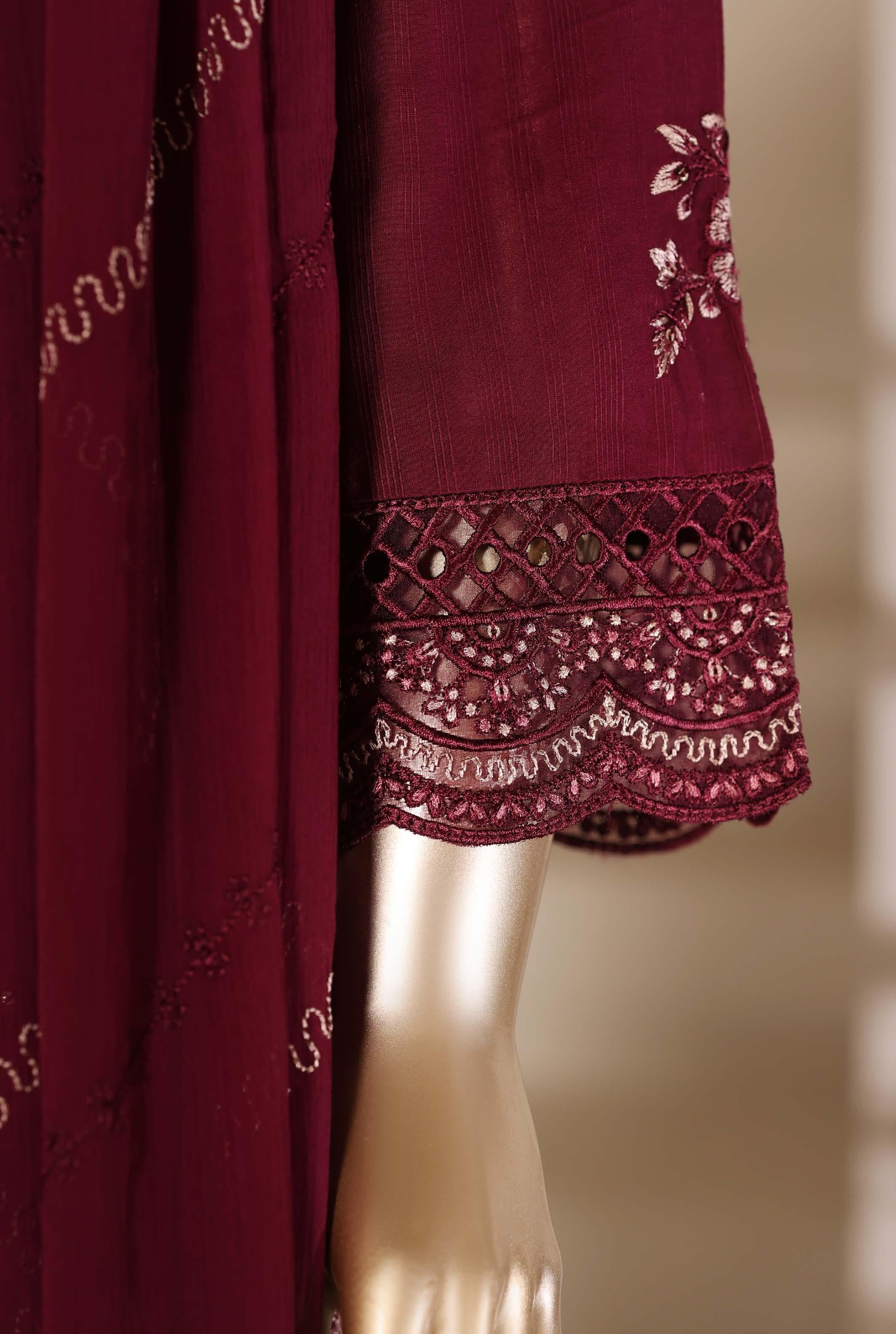 Sadabahar Luxury Slub Viscous Lawn Embroidery With Chiffon Embroidery Dupatta Stitched Vol-05 Collection 2026. LEL-22