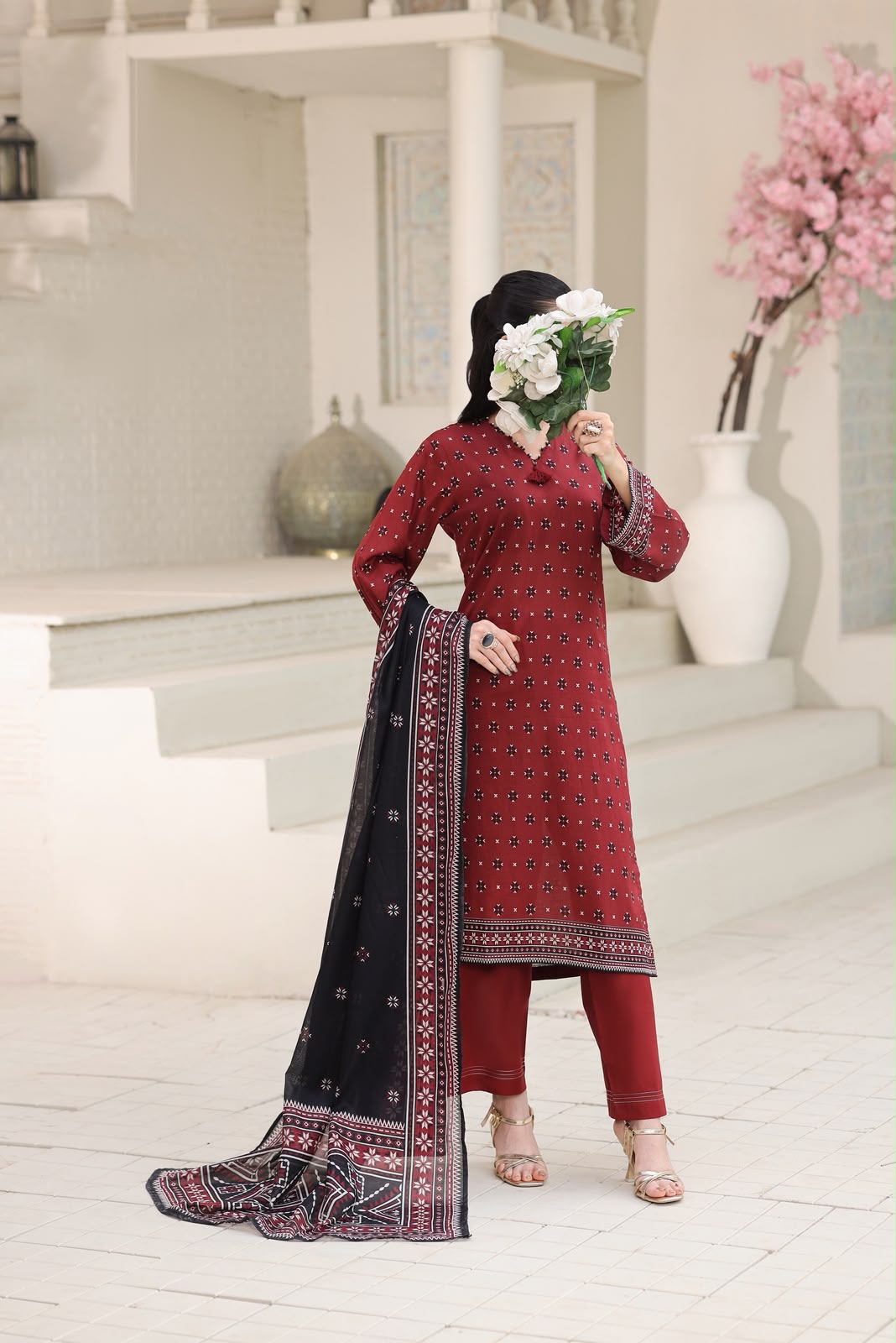 Aizal Luxury Lawn Printed Vol-1 3Piece Stitched Collection 2026 D#-07