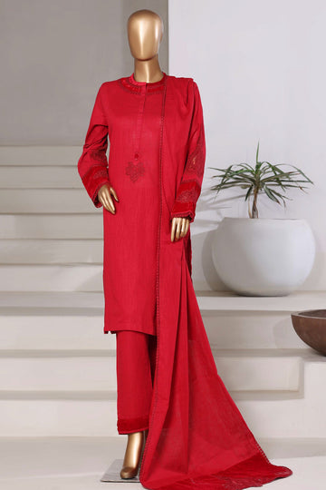 Sadabahar Stitched 3 Piece Premium Cross Texture With Velvet WITH Collection 2025 D#-01