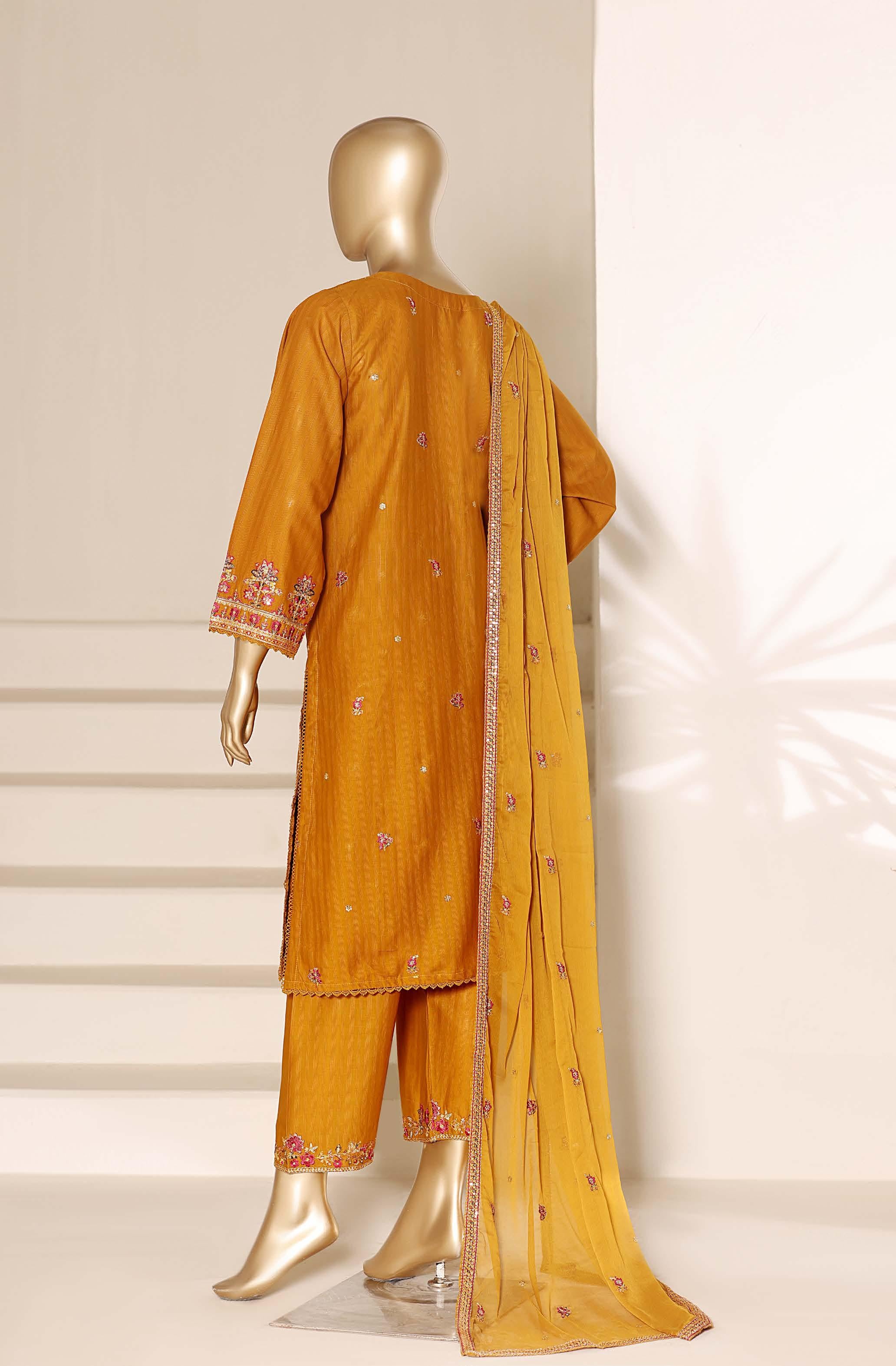 Sadabahar Luxury Slub Viscous Lawn Embroidery With Chiffon Embroidery Dupatta Stitched Vol-05 Collection 2026. LEL-24