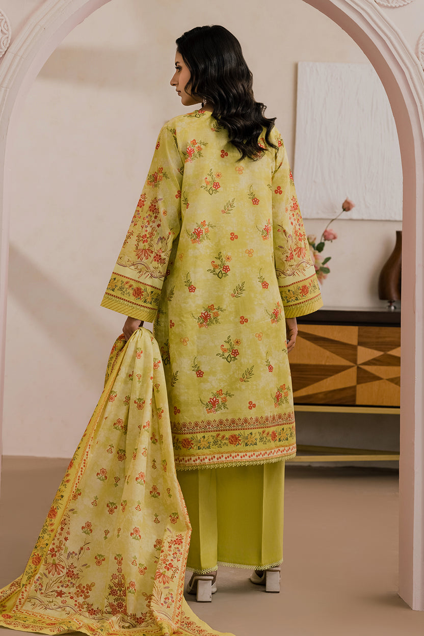 Zellbery Luxury Lawn Printed 3Piece Unstitched Collection 2026 WUS26X31134