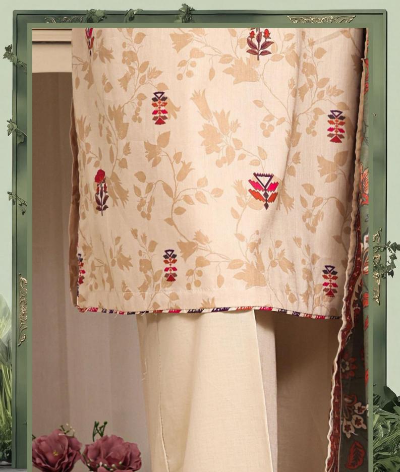 HZ Daily Wear Luxury Lawn Printed Vol-12 3Piece Stitched Collection 2026 D#-04