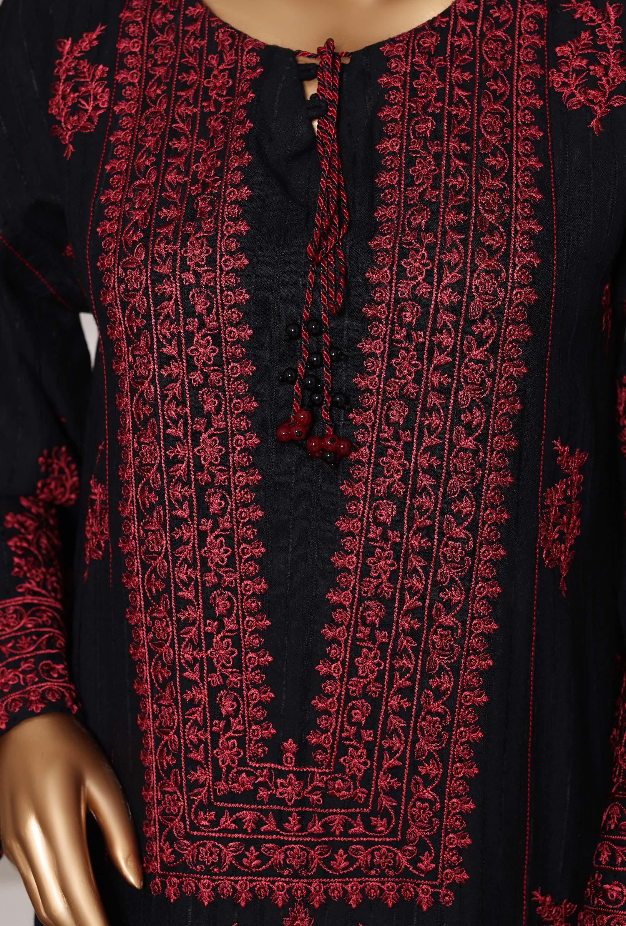 Sadabahar Stitched Winter Embroidery Dhanak 3Piece With Palachi Shwal Collection 2025 SDPL -01