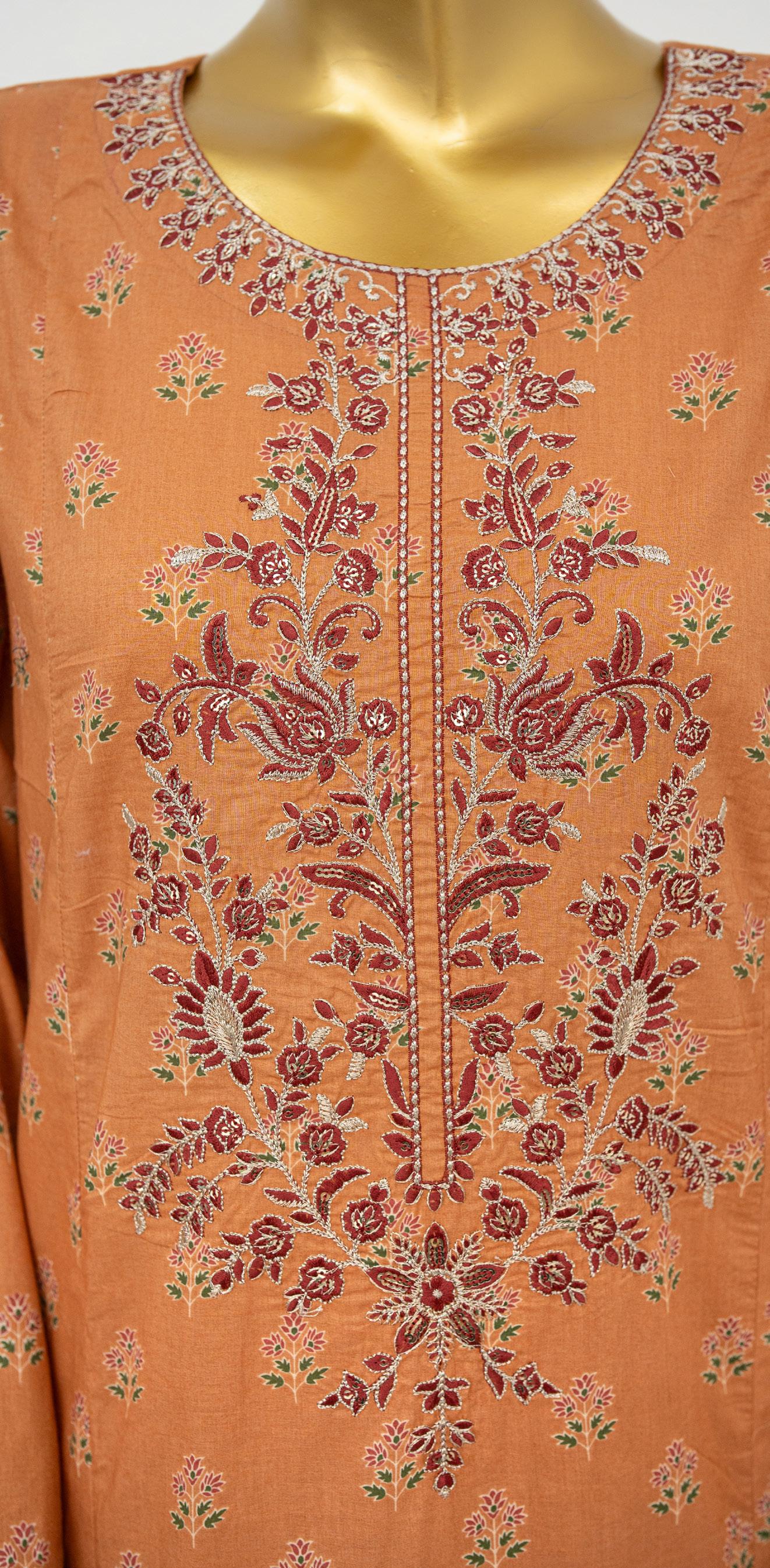 Bin Saeed Luxury Exclusive Embroidery 3 Piece Stitched Lawn Collection 2026 D#02
