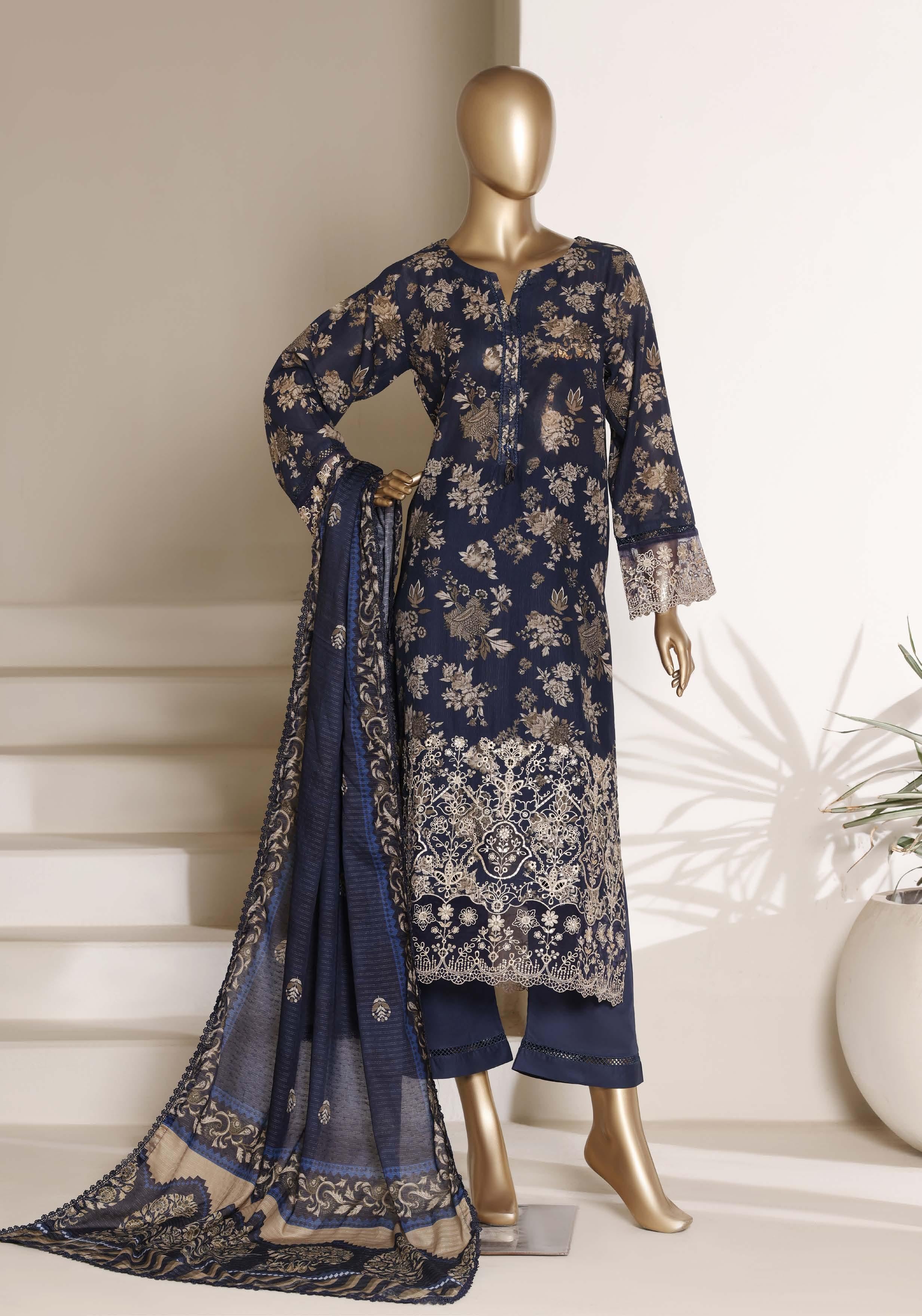 Sadabahar Luxury Amyrah Lawn With Digital Printed Lawn Dupatta 3Piece Stitched Eid Festive Edition Collection 2026. D#-02