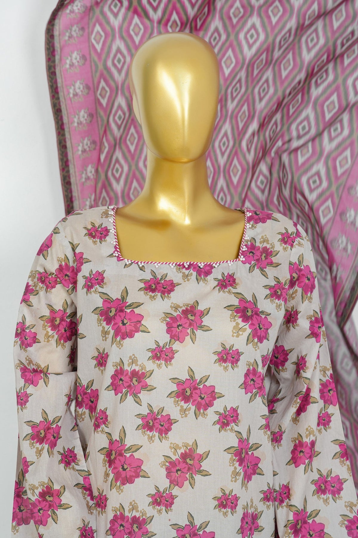 BIN SAEED Luxury Lawn Printed With Farshi Shalwar 3Piece Stitched COLLECTION 2026 D-#28