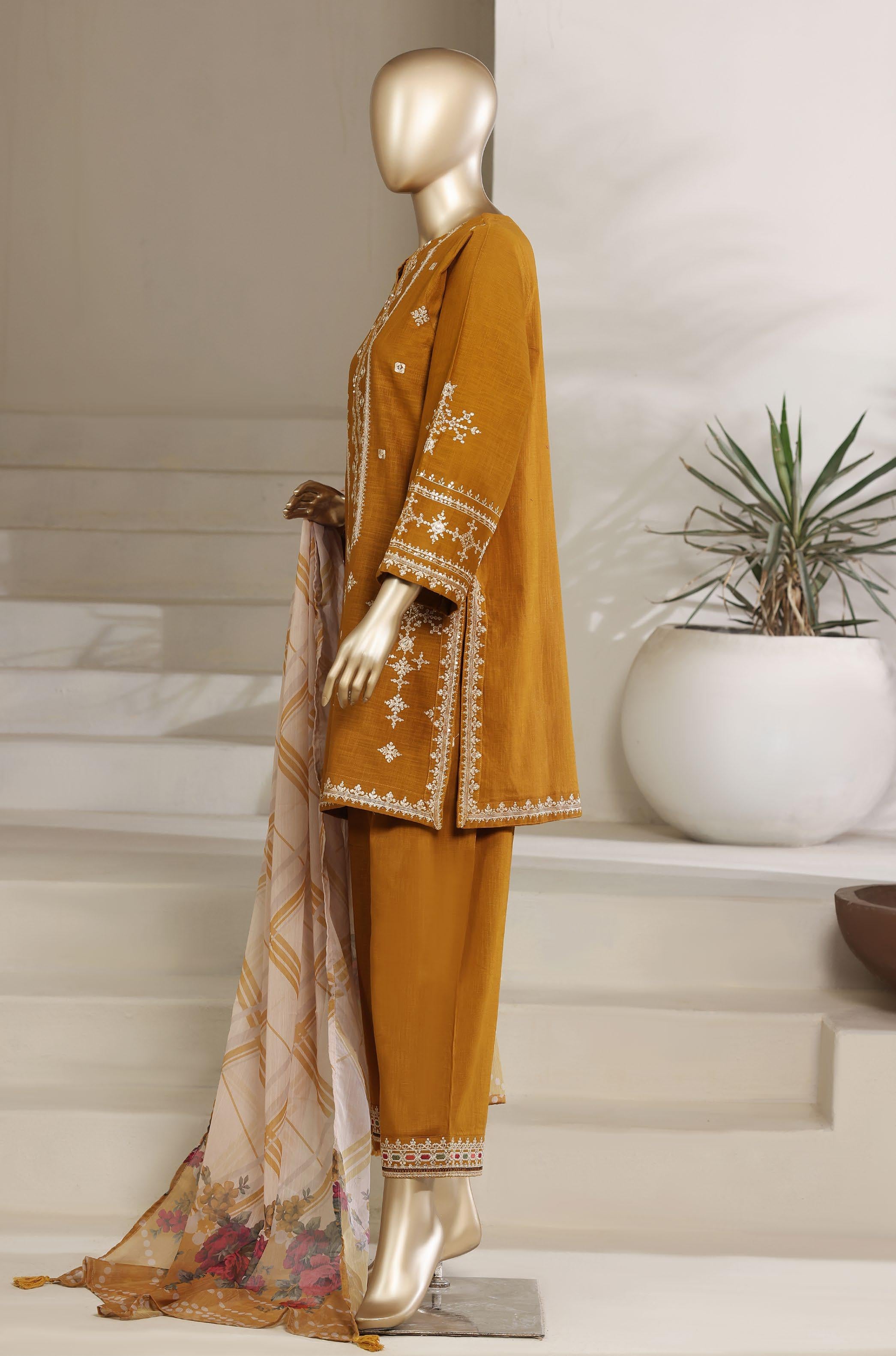 Sadabahar Festive Luxury Lawn Cotton Embroidery 3Piece Stitched COLLECTION 2026. D-02