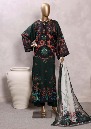 Sadabahar Luxury Chimti Lawn 3Piece Ready To Wear Kaftan Collection KFL-1010