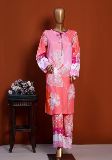 HZ LINEN CO-ORD'S 2PIECE DIGITAL PRINTED STITCHED COLLECTION 2025. HZLCR- 2018