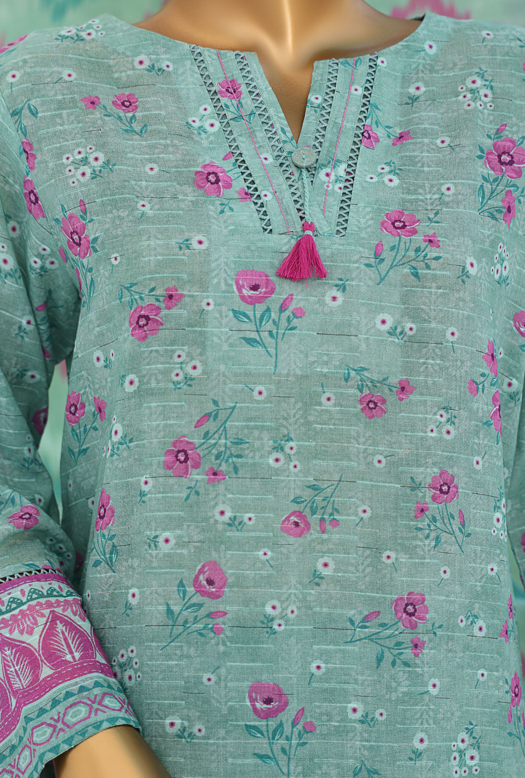 Vital By HZ Textiles Embroidered Cotton Doriya Suit Unstitched 3 Piece Collection 2025 VEC - 1263