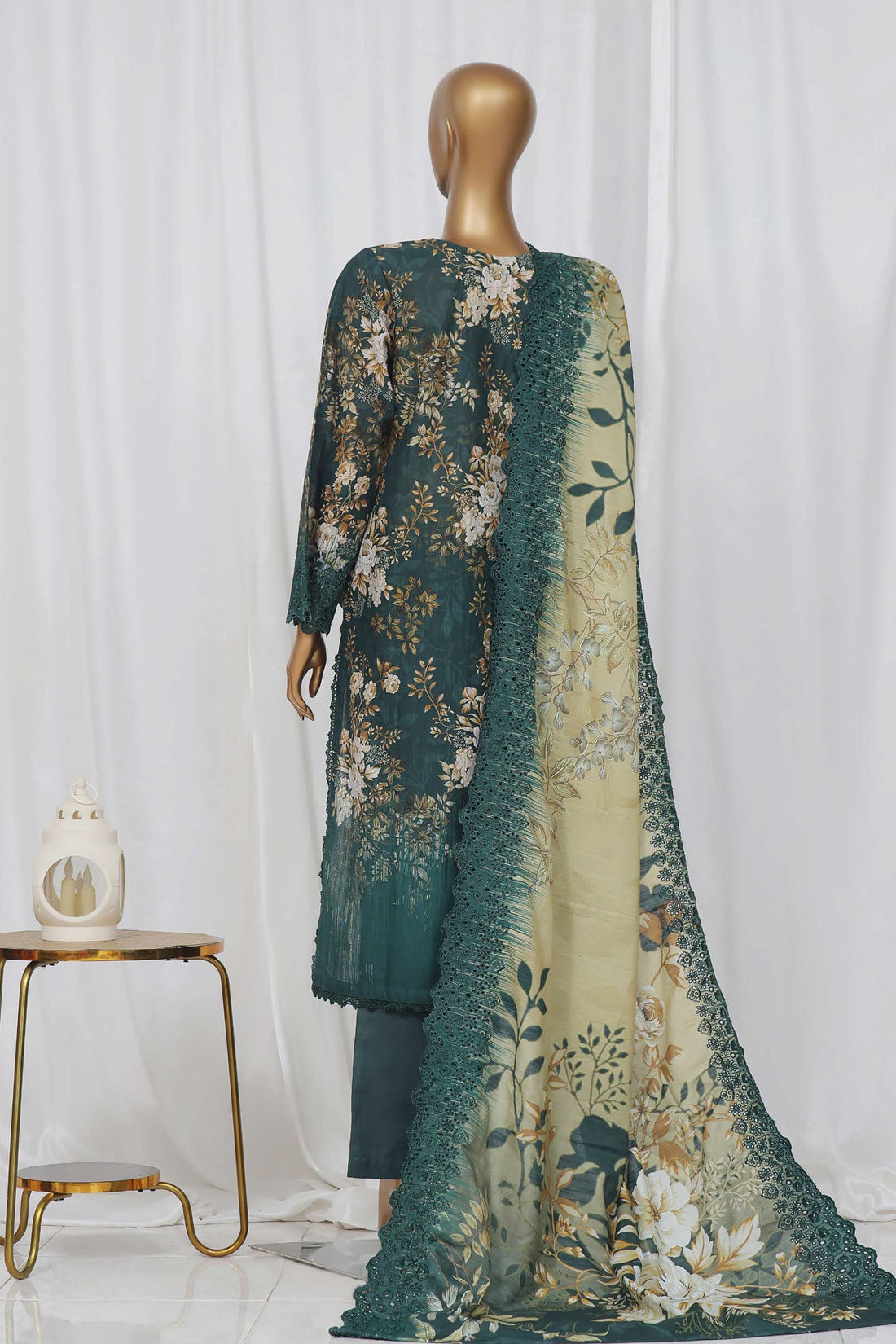 SADABAHAR RTW FUSION LASER CHICKENKARI EMBROIDERED KHADDAR 3PIECE COLLECTION 2026 SFKE -10