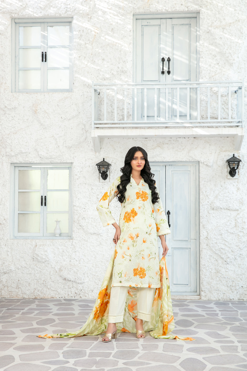 ROOH BY TAWAKKAL LUXURY FESTIVAL SCHIFFLI CHIKENKARI EMBROIDERY 3PIECE STITCHED COLLECTION 2026 D#-04