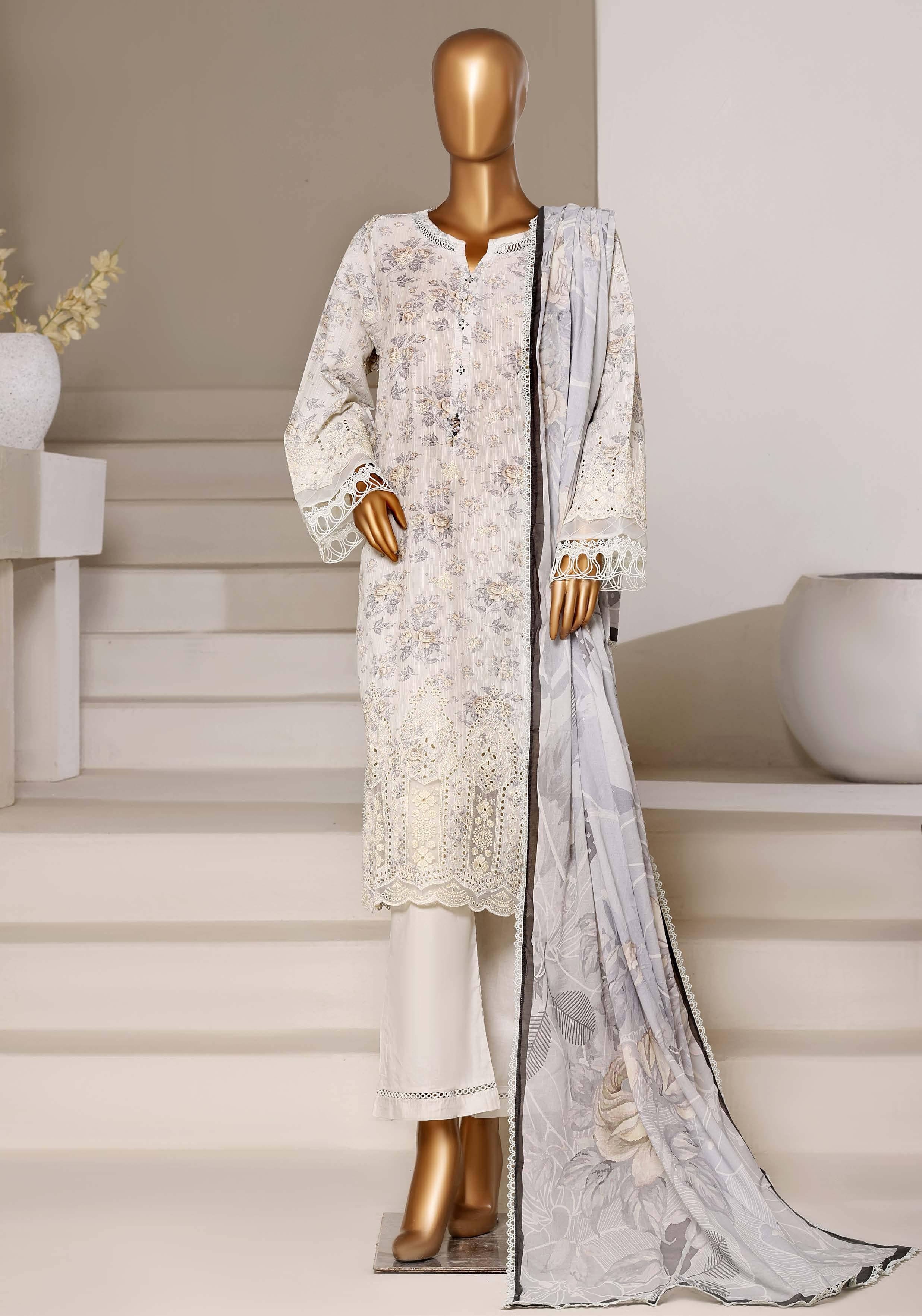 Sadabahar Luxury Fussion Lace Cut Work Lawn Embroidery 3Piece Stitched COLLECTION 2026. D-05