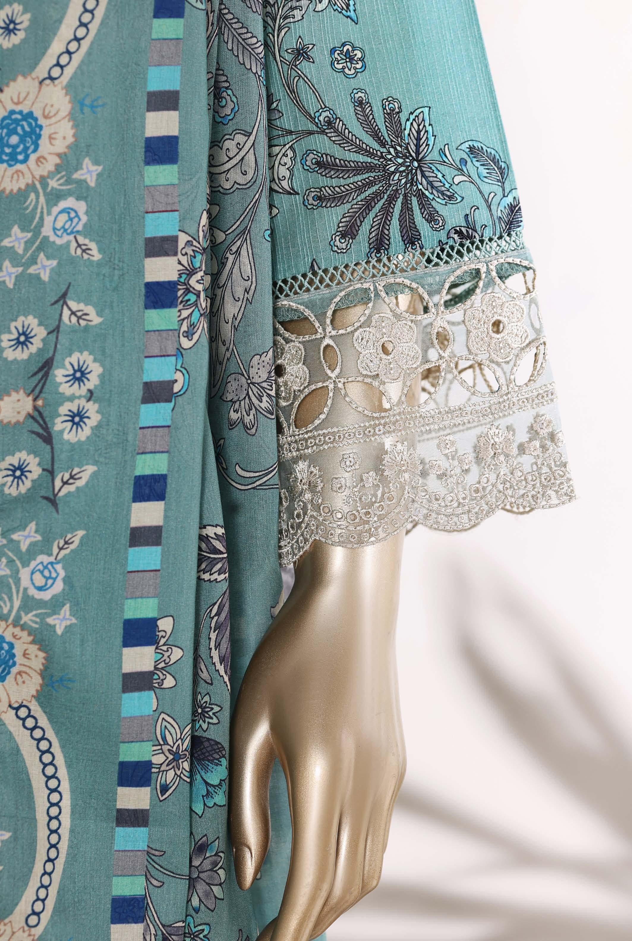 Sadabahar Luxury Signature  Lawn Embroidery 3Piece Stitched Vol-04 COLLECTION 2026. D-13