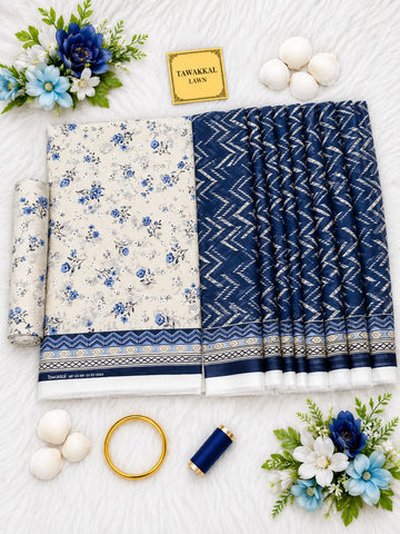 Tawakkal Luxury Lawn  Digital Printed 3Piece Unstitched_ COLLECTION 2026 D#-17
