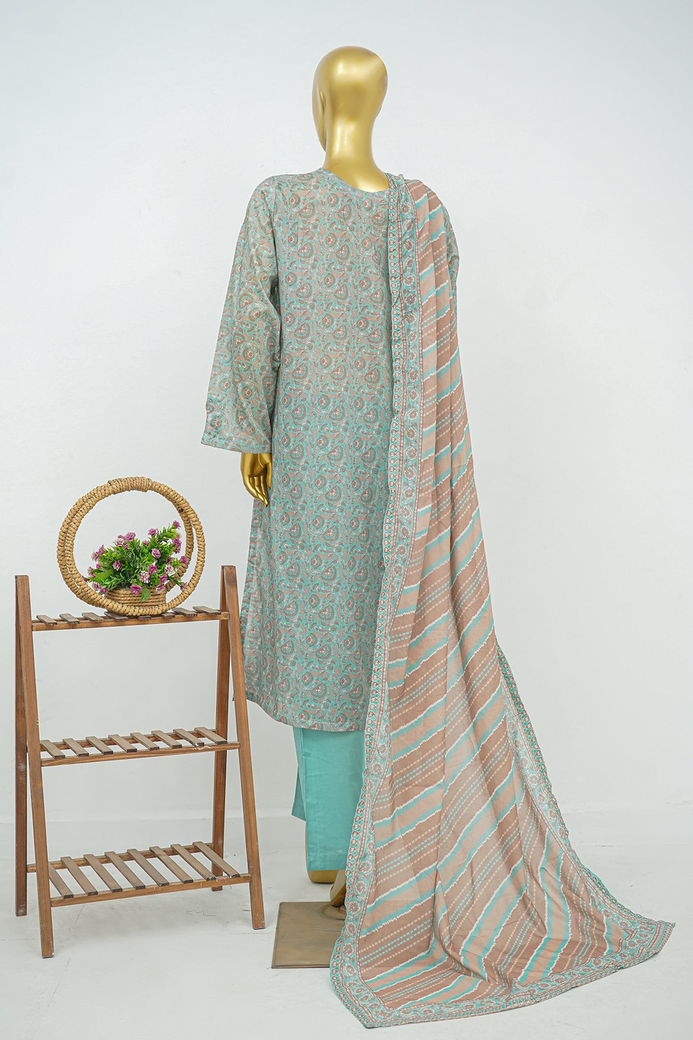 BIN SAEED Luxury Lawn Printed 3pcs Stitched Vol-30 3Piece Stitched COLLECTION 2026 D#-124