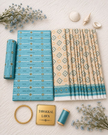 Tawakkal Luxury Lawn  Digital Printed 3Piece Unstitched_ COLLECTION 2026 D#-14