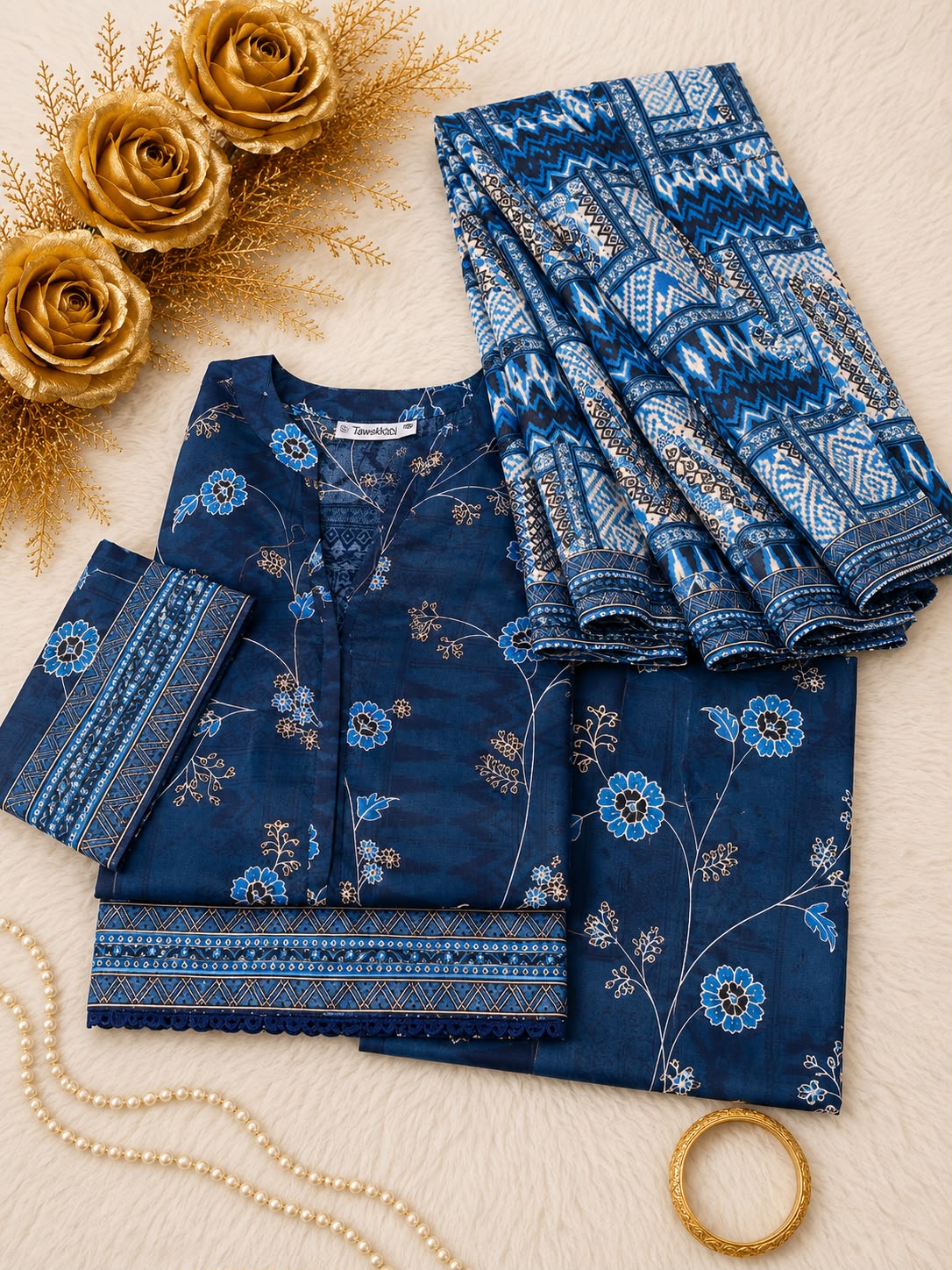 Tawakkal Luxury Lawn Printed 3pcs Stitched Vol-01 3Piece Stitched COLLECTION 2026 D#-02