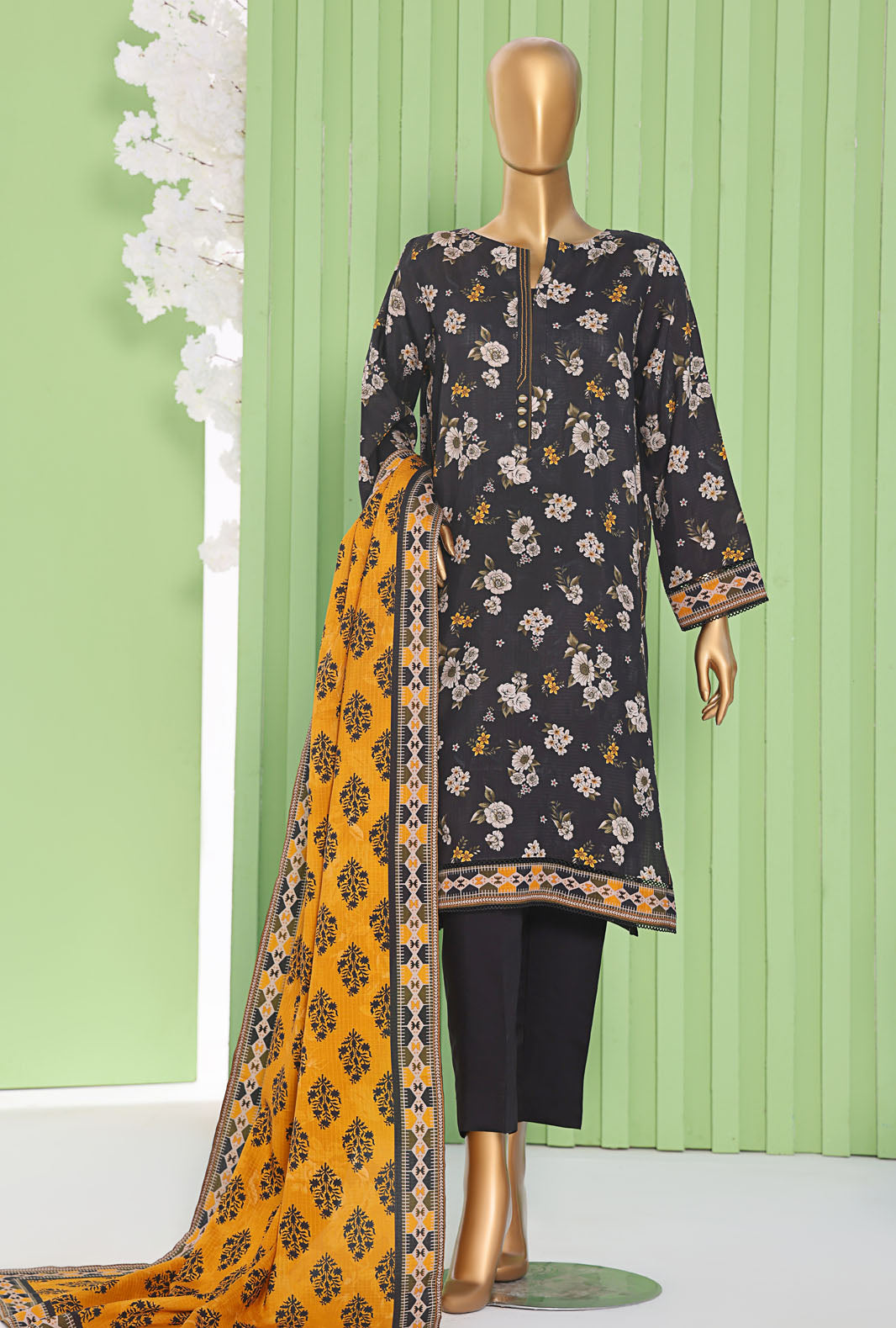 Vogue By HZ Textiles Printed Viscose Suit Unstitched 3 Piece Winter Collection 2025 D-01