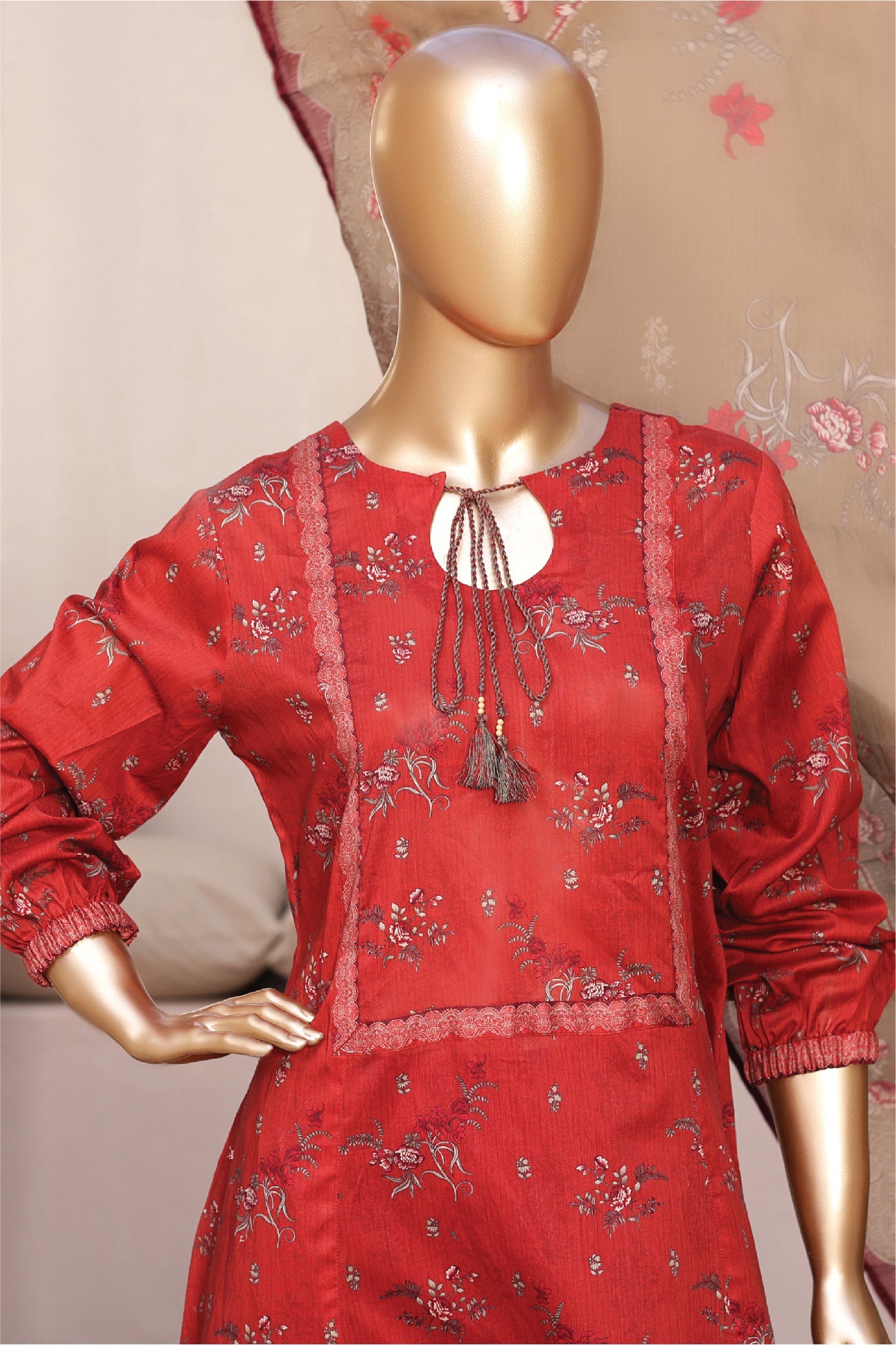 BIN SAEED Luxury Lawn Frock  Printed 3pcs Stitched Vol-01 3Piece Stitched COLLECTION 2026 D-#08