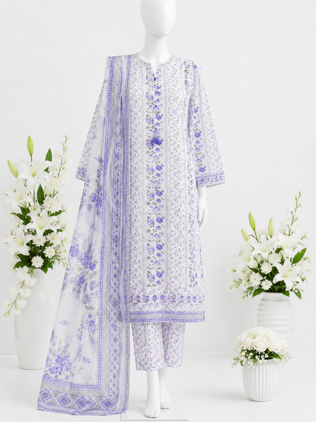 Sadabahar Lawn Printed Vol-15 3Piece Stitched Collection 2026 D#-07