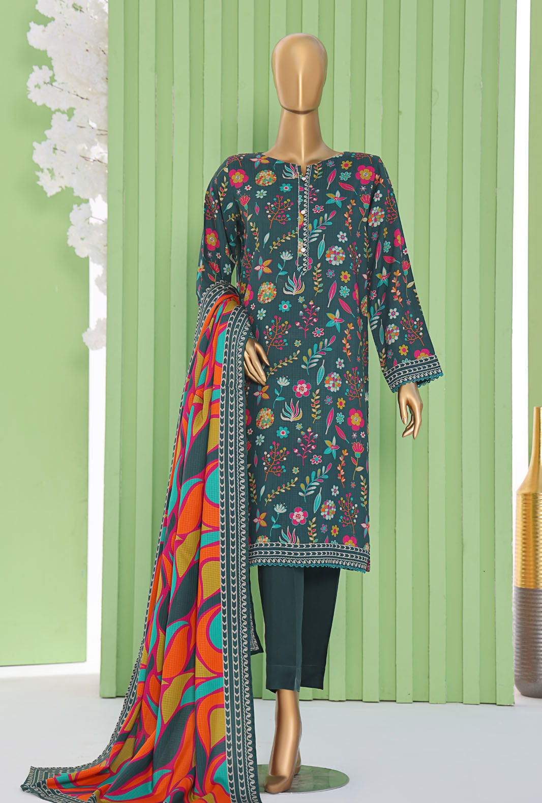 Vogue By HZ Textiles Printed Viscose Suit Unstitched 3 Piece Winter Collection 2025 D-06
