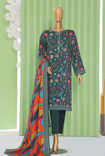 Vogue By HZ Textiles Printed Viscose Suit Unstitched 3 Piece Winter Collection 2025 D-06