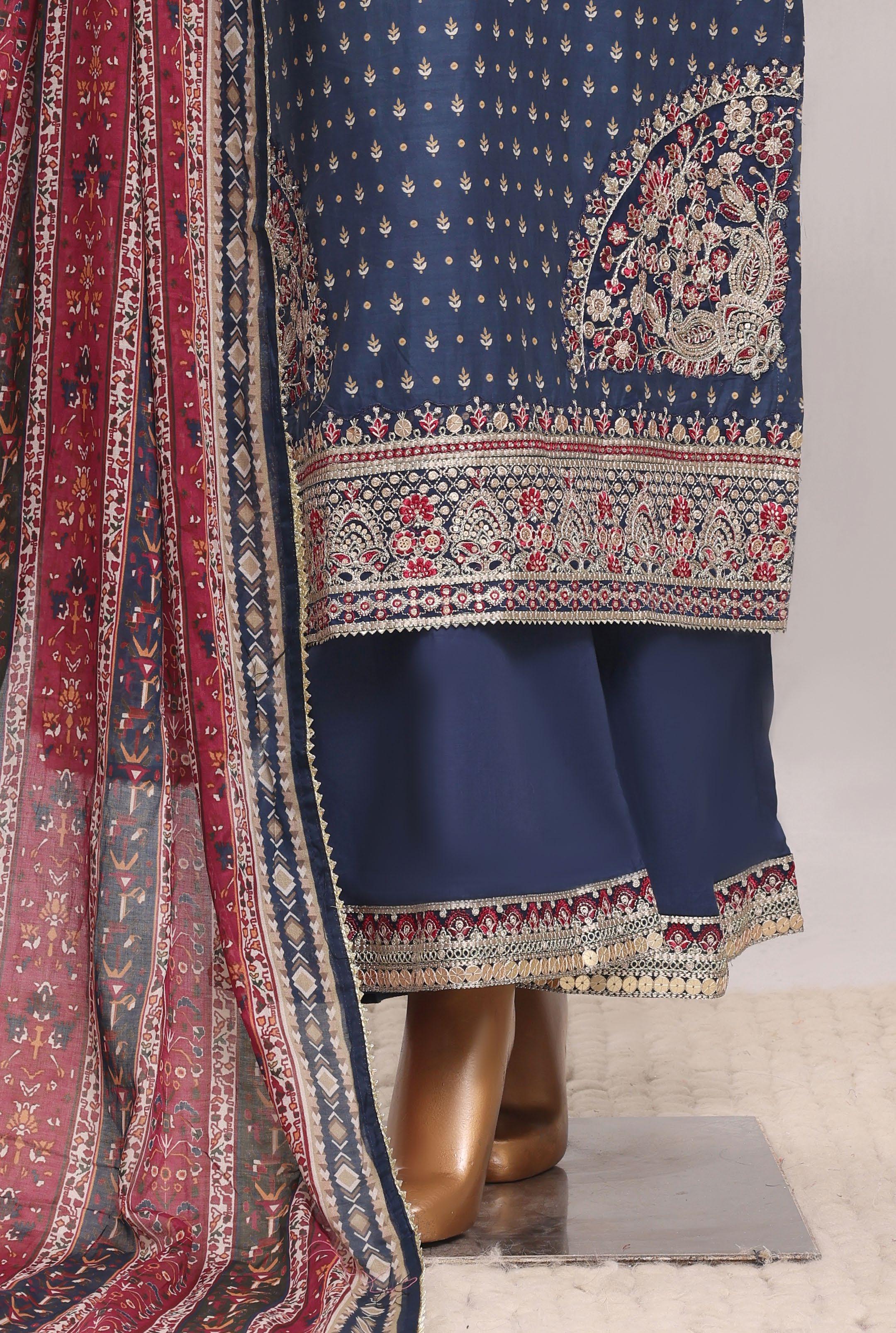 Sadabahar Luxury Regal Lawn With Digital Printed Lawn Dupatta 3Piece Stitched Festive Edition Collection 2026. D#-04