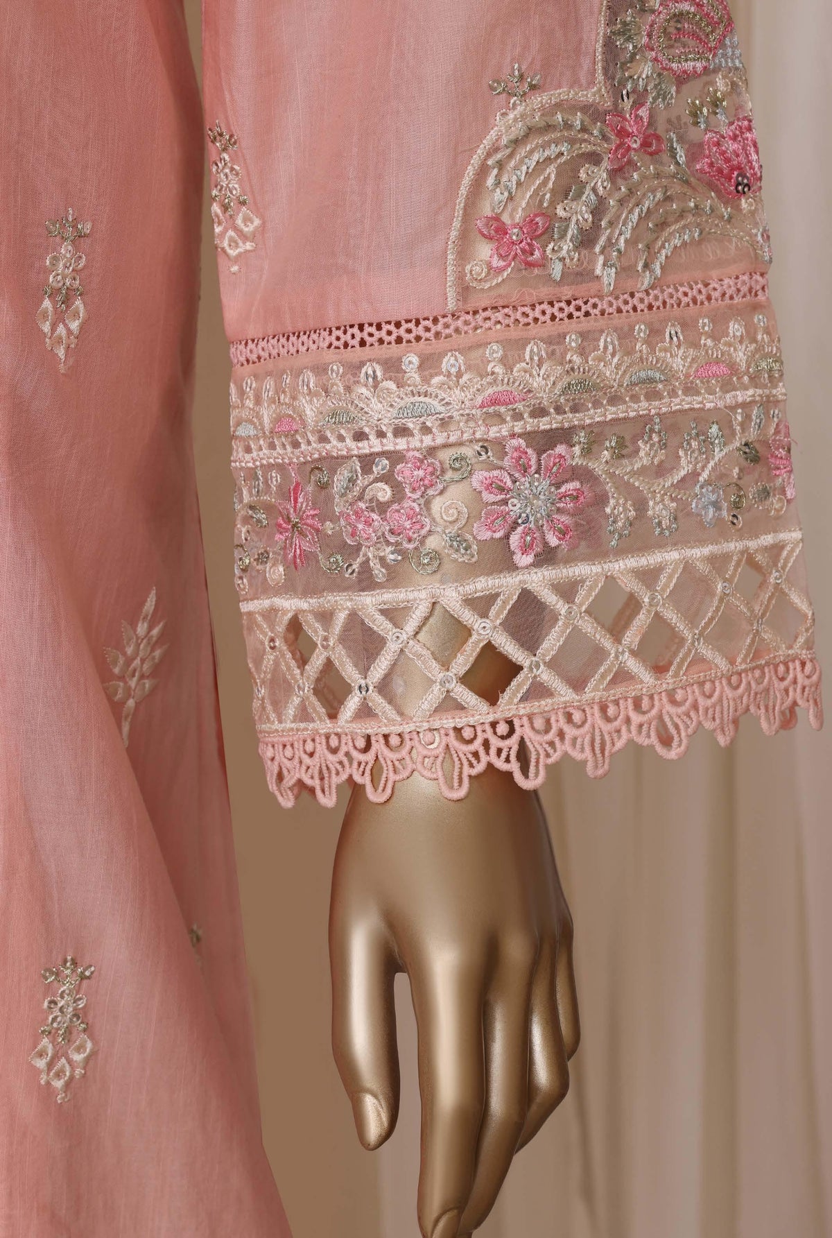 Sadabahar Luxury Slub Lawn Embroidery Stitched Vol-08 Collection 2026. LEL-1003
