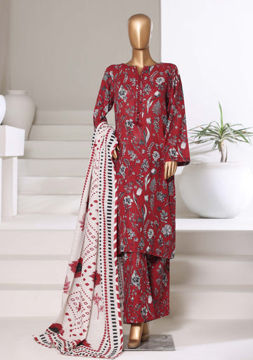 Sadabahar Printed Khadder 3PCS Stitched Vol—3 Collection 2025 D-21